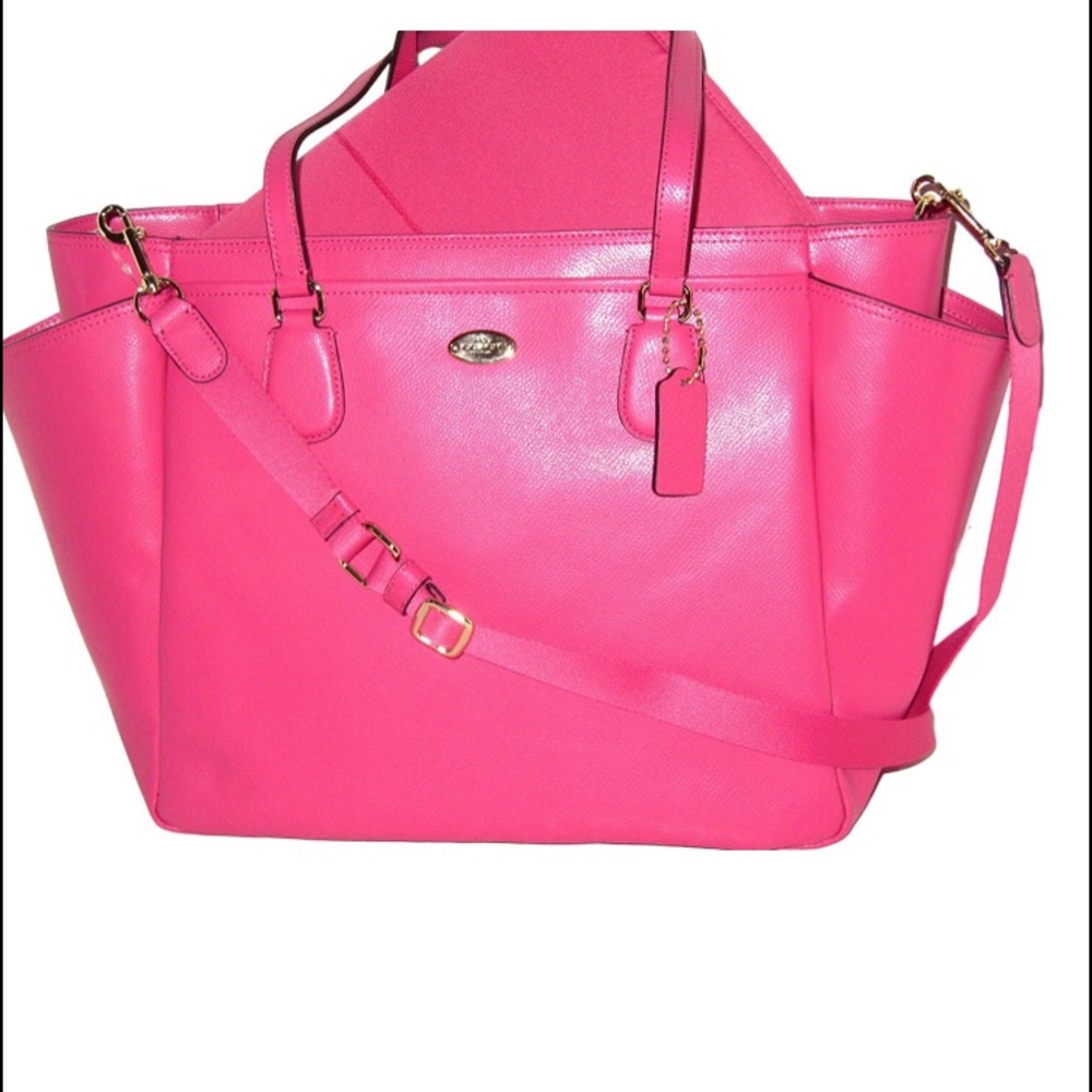 Coach Pink Dahlia Diaper Bag